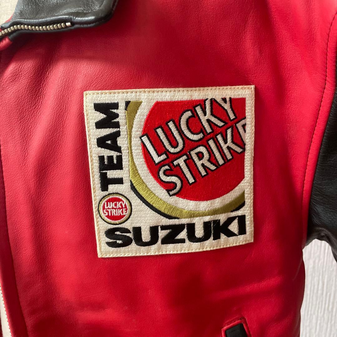 LUCKY STRIKE TEAM SUZUKI レザージャケット　ライダース