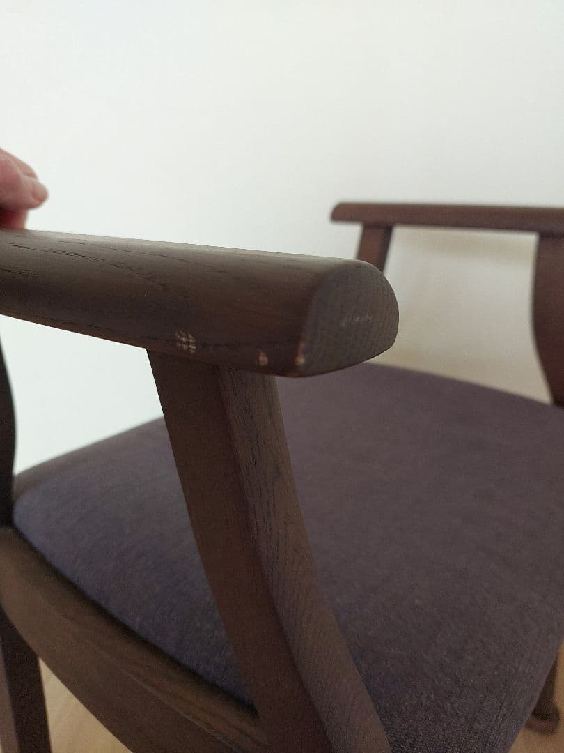 shirakawa スツール 木製 紫色