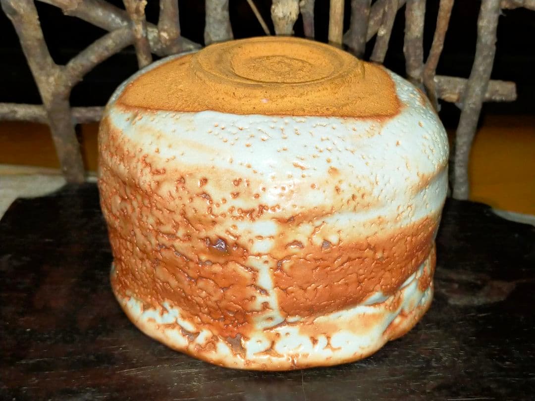 ♥美濃焼♥　志野　茶碗　在銘　茶道具　骨董　古玩