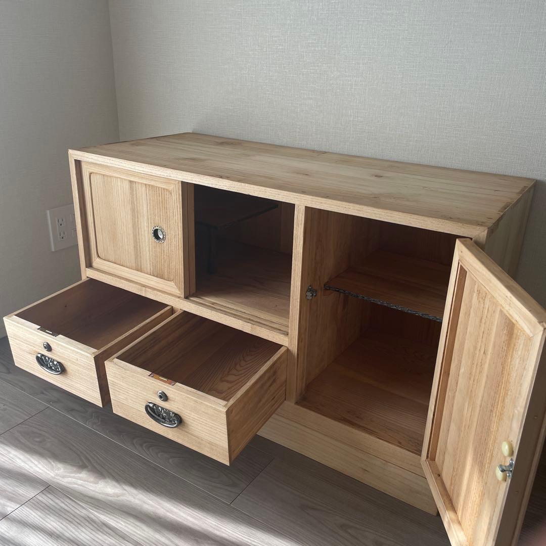 20)桐箪笥　アンティーク　チェスト　テレビ台　おもちゃ　リビング収納　古家具