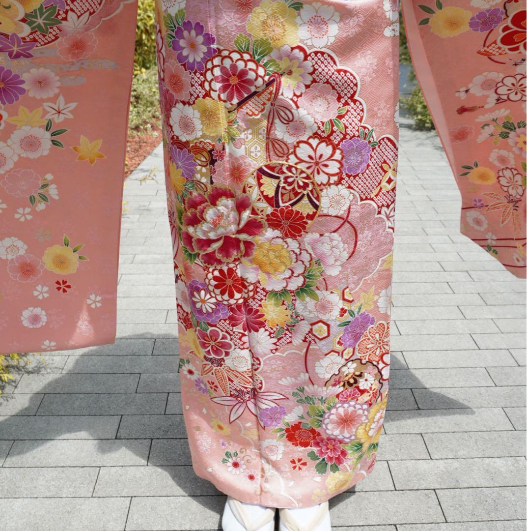 【ひろ】振袖フルセット【77】　正絹　成人式　卒業式