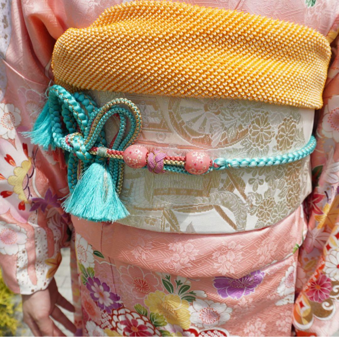 【ひろ】振袖フルセット【77】　正絹　成人式　卒業式