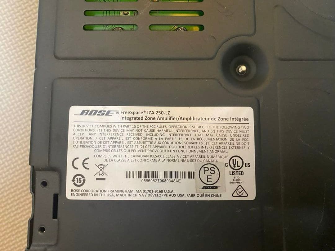 BOSE コンパクト　ミキサーパワーアンプ