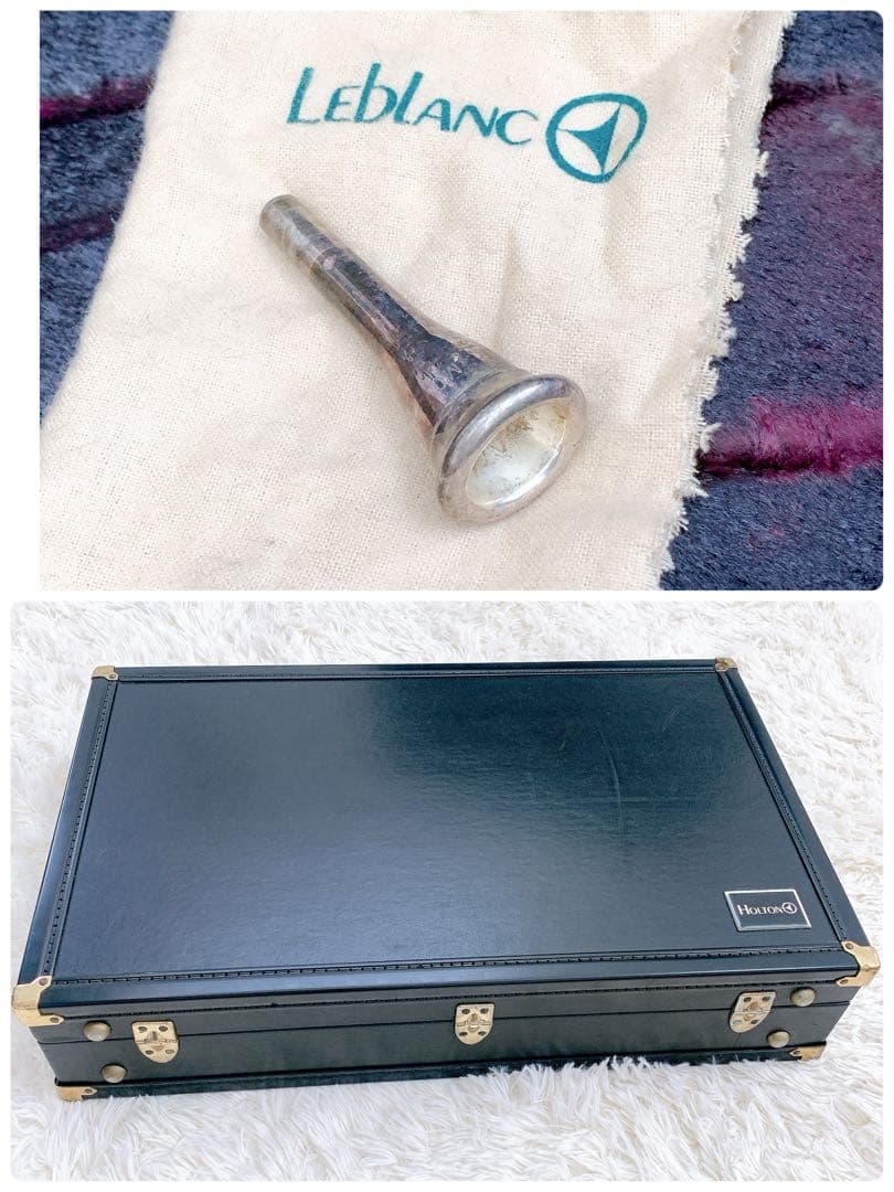 メンテナンス必要　ホルトン　フレンチホルン　ホルン　ケース付き