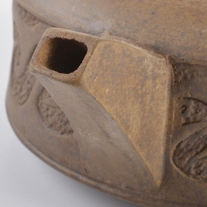 中国　顧景舟銘　紫砂　朱泥　急須　茶壷　V　R6903