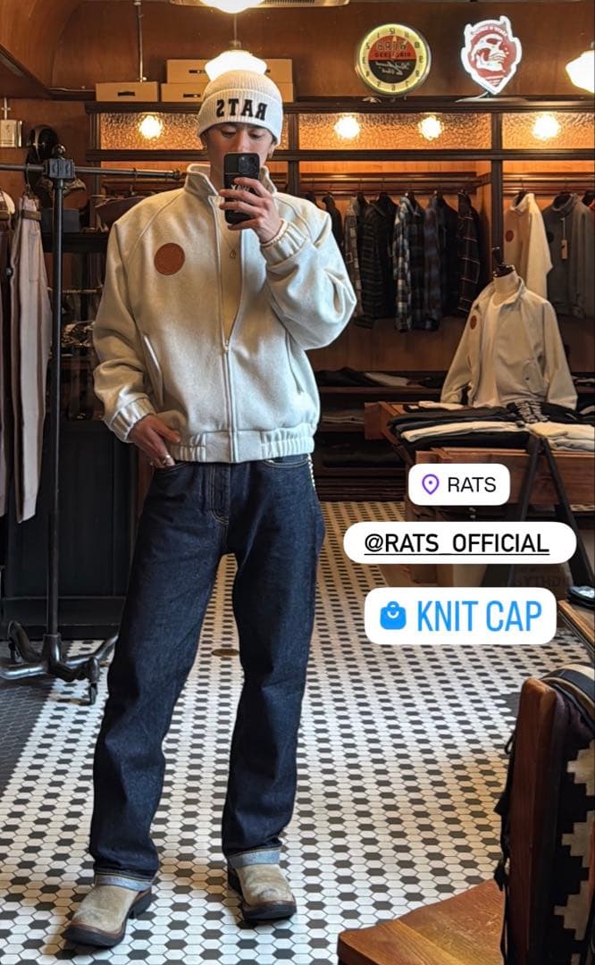 ぼんちゃんRATS WOOL SWING TOP M 新作新品