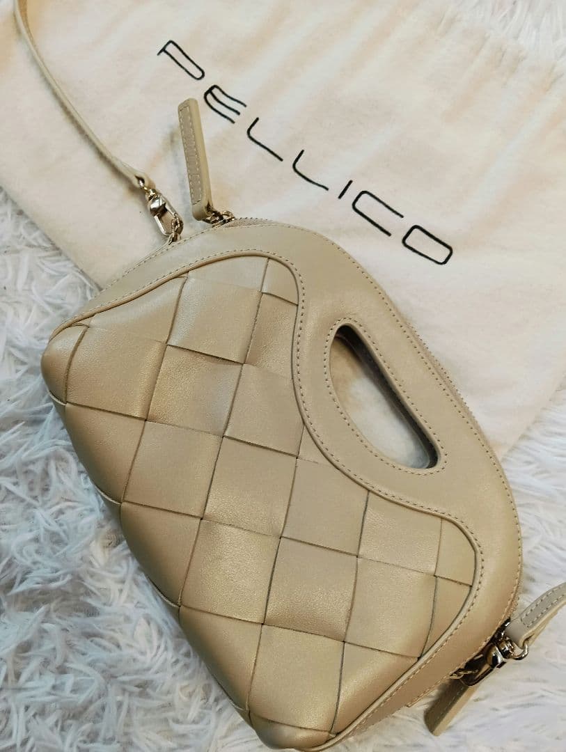 PELLICO ペリーコ アネッリイントレチャート ミニミー　ベージュ