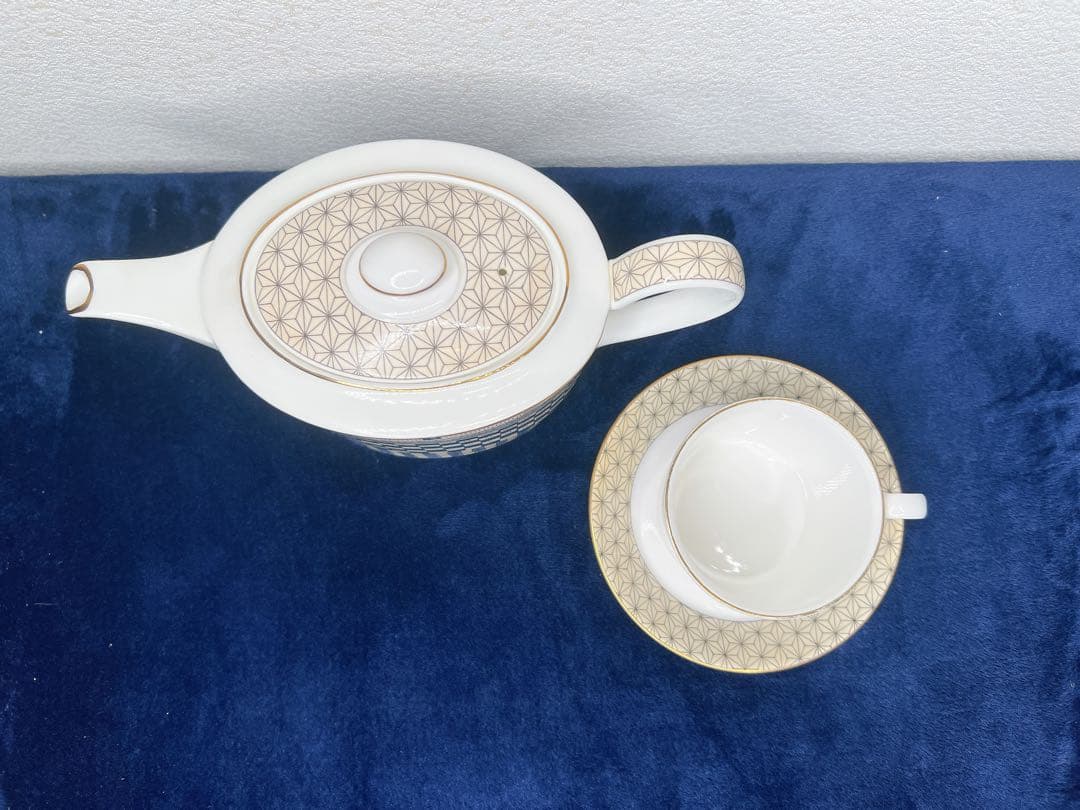 ウェッジウッド サムライ ティーポット カップ　ソーサー　ユーランダー　未使用