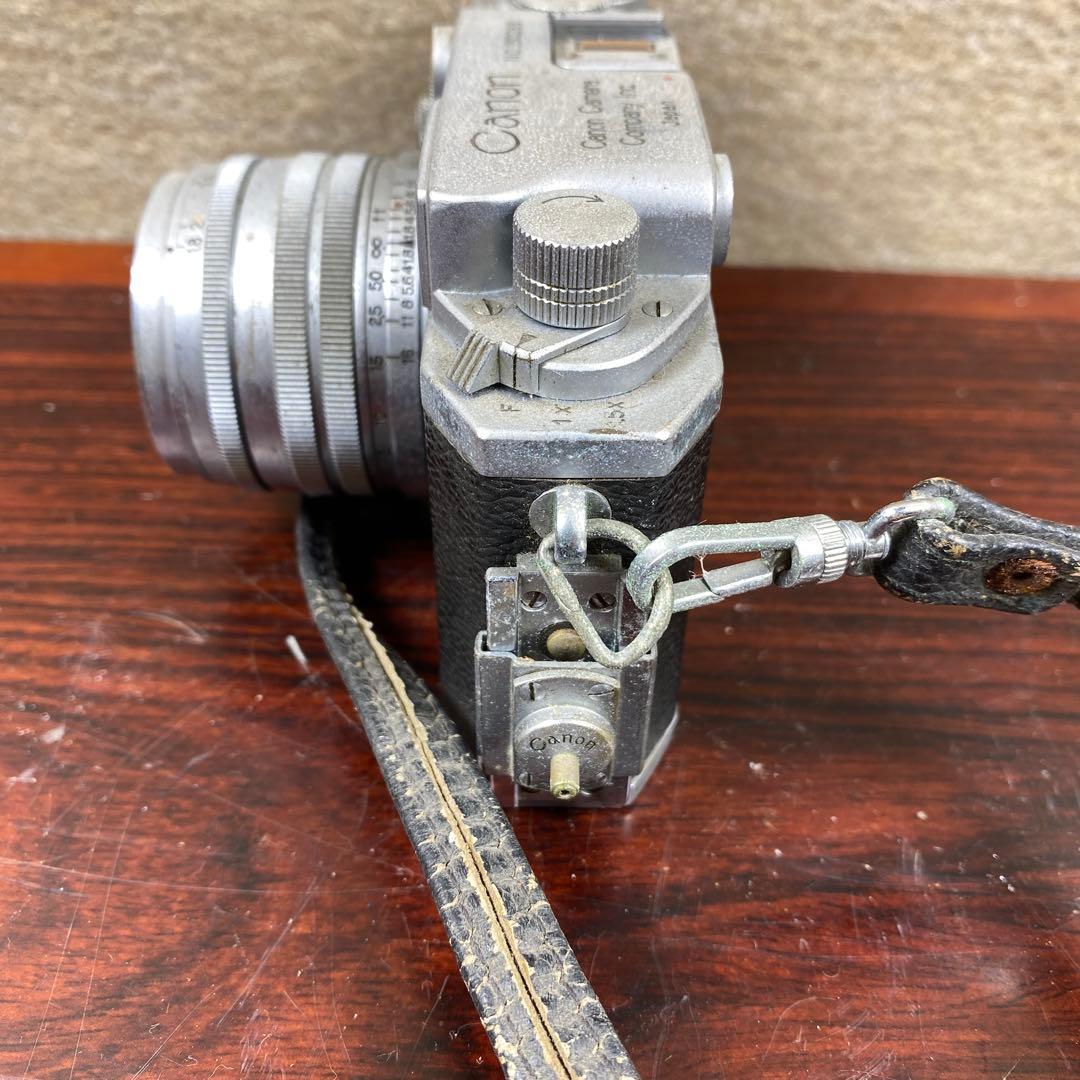 キャノン フィルムカメラ No.160288レザーケース付動作未確認 ジャンク品