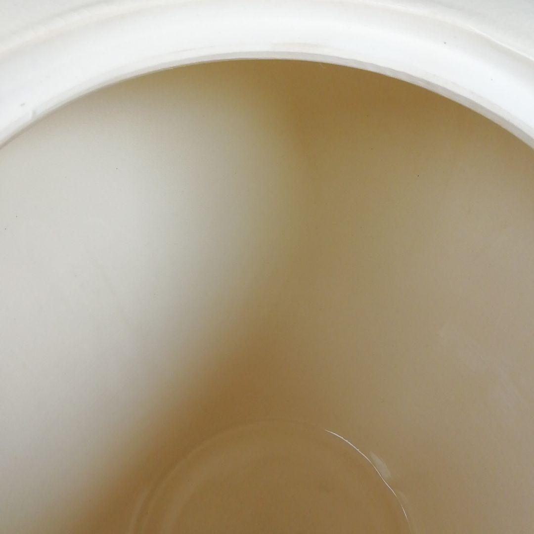 Ｔ９８４　水指　『仁清　地紙四季草花絵』『菱形　水指』『山川巖 造』共箱　茶道具