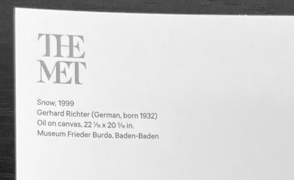 限定マット額装品/ゲルハルト・リヒター/ 1999