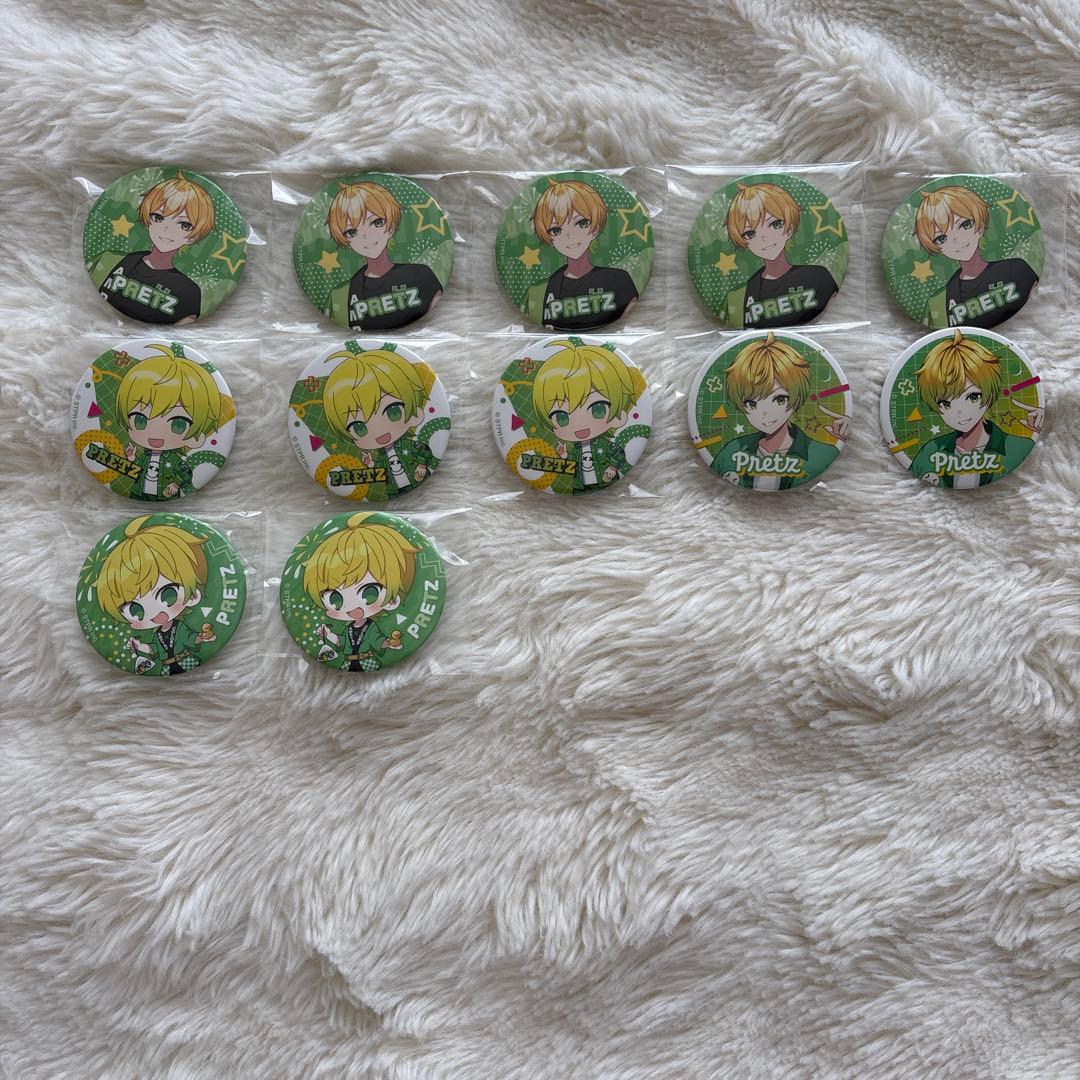 AMPTAK×COLORS ぷりっつ♡缶バッジ12個まとめ売り