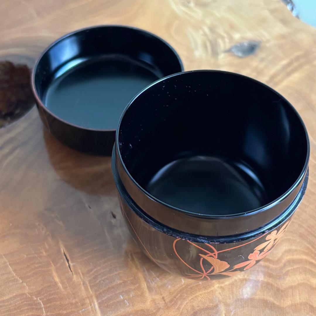 細川司光 桜蒔絵 輪島塗 大棗 茶道具 共箱