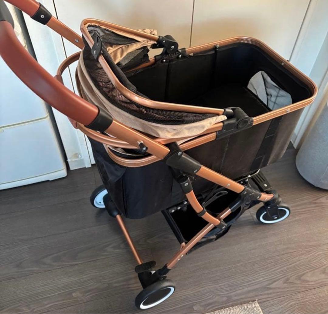 n*s様 PETTENA 最新ペットカート 折りたたみ式 黒