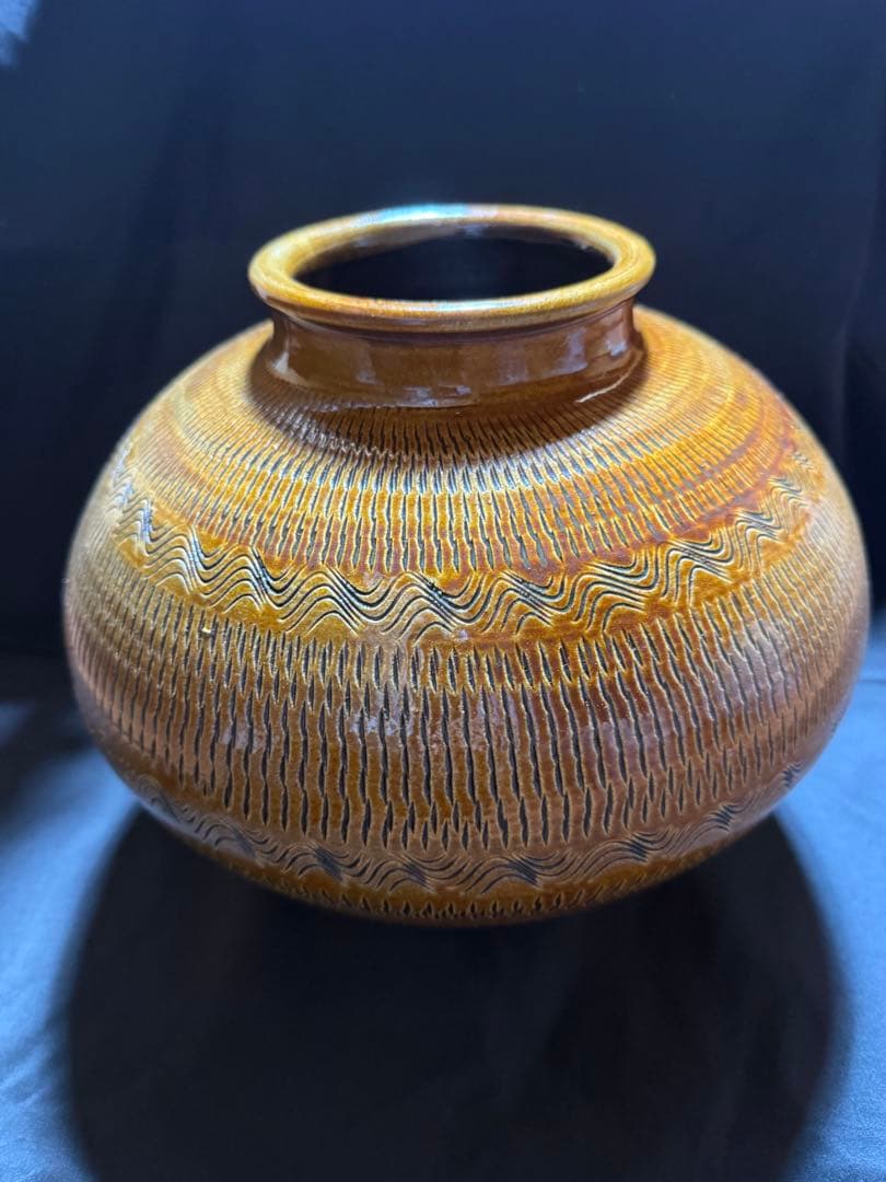【残り1点、早い者勝ち】小鹿田焼　壺　花瓶