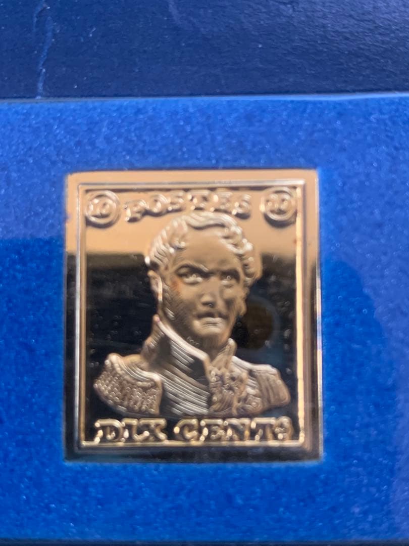 フランクリンミント「世界の国々の最初の切手」レプリカ11枚 スターリングシルバー