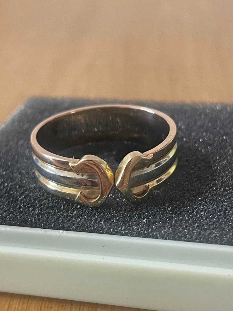 カルティエCartier 2C リングK18YG WG PG 15号