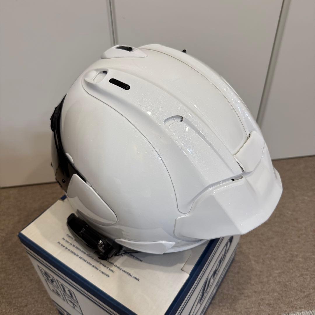 Arai RX-7X Lサイズ グラスホワイト スポイラー付