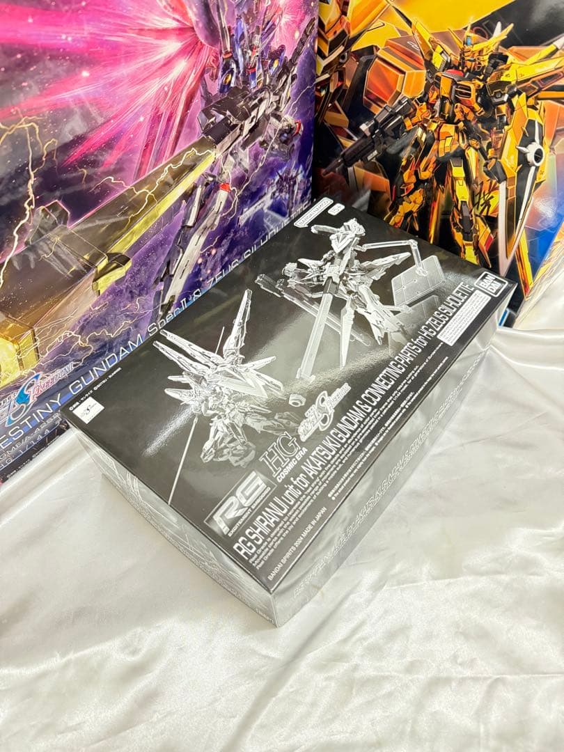 RGアカツキガンダム HGデスティニーSpecⅡ&ゼウスシルエット RGシラヌイ