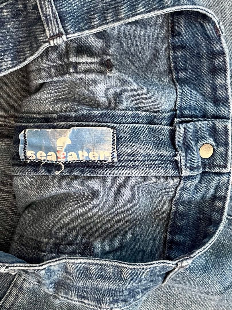 80's SEAFARER セーラー・デニム 民生品U.S.NAVY ステンシル