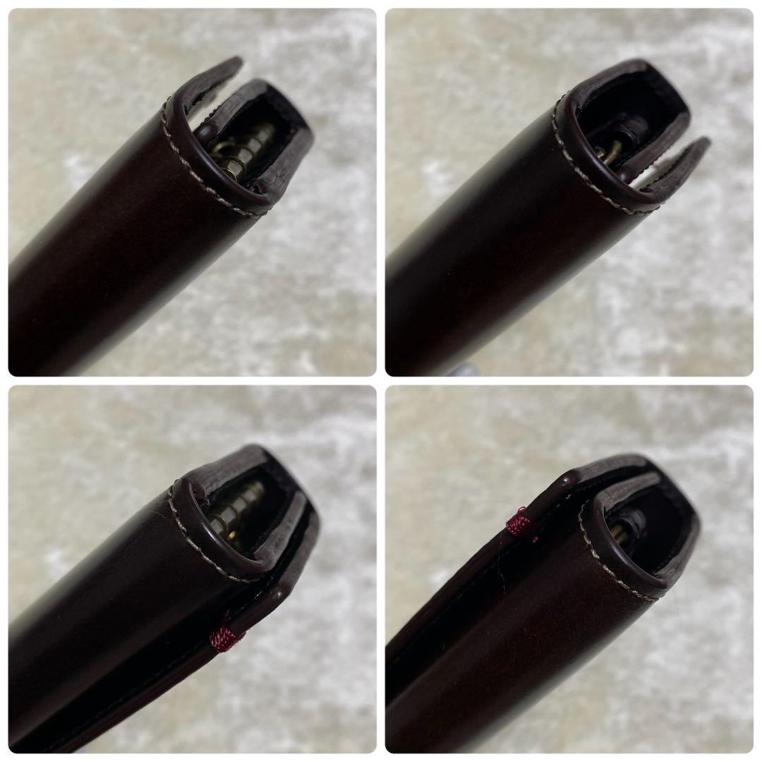 付属品完備❗️新品未使用✨ポールスミス　4連キーケース　コードバン　赤茶ボルドー色