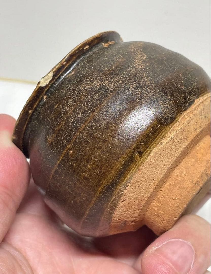 茶入。唐物茶入。宋時代。古美術。骨董品。舊家蔵出し。宋代。希少品。