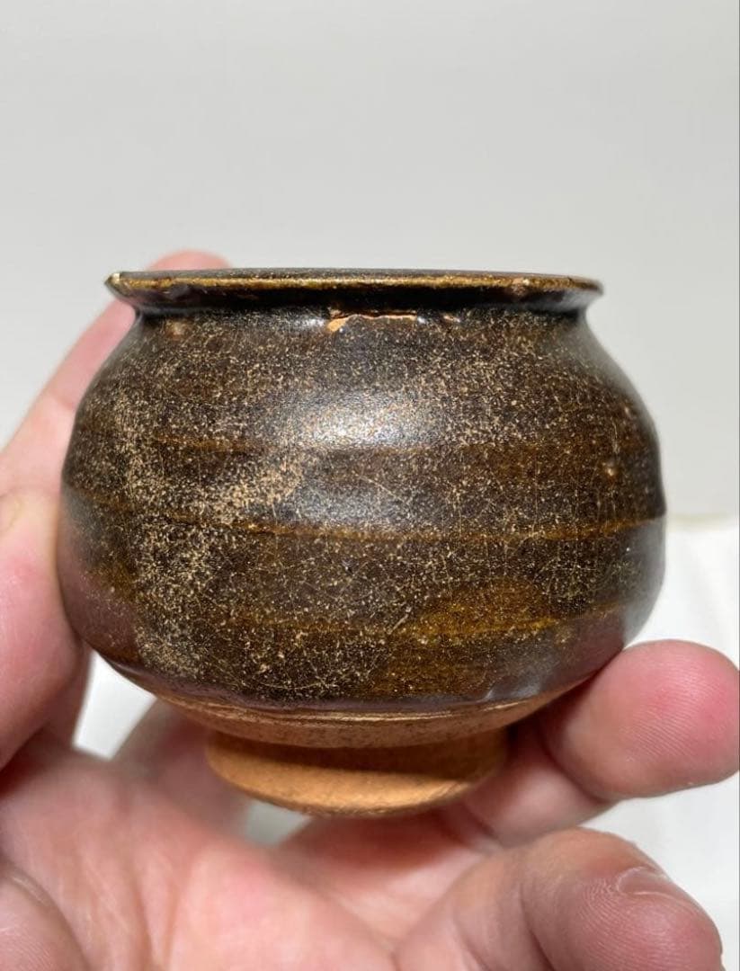 茶入。唐物茶入。宋時代。古美術。骨董品。舊家蔵出し。宋代。希少品。