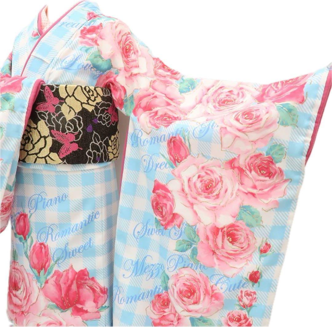 美品 mezzo piano 七五三 七歳 女児 着物・襦袢 ２点セット B1