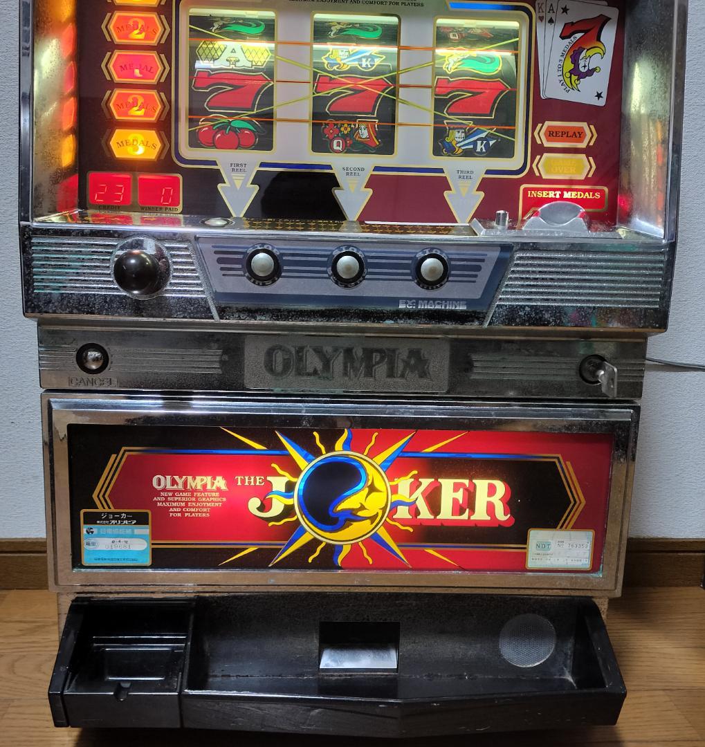 【パチスロ実機】オリンピア★ジョーカー【オートプレイ付不要機付き】４号機