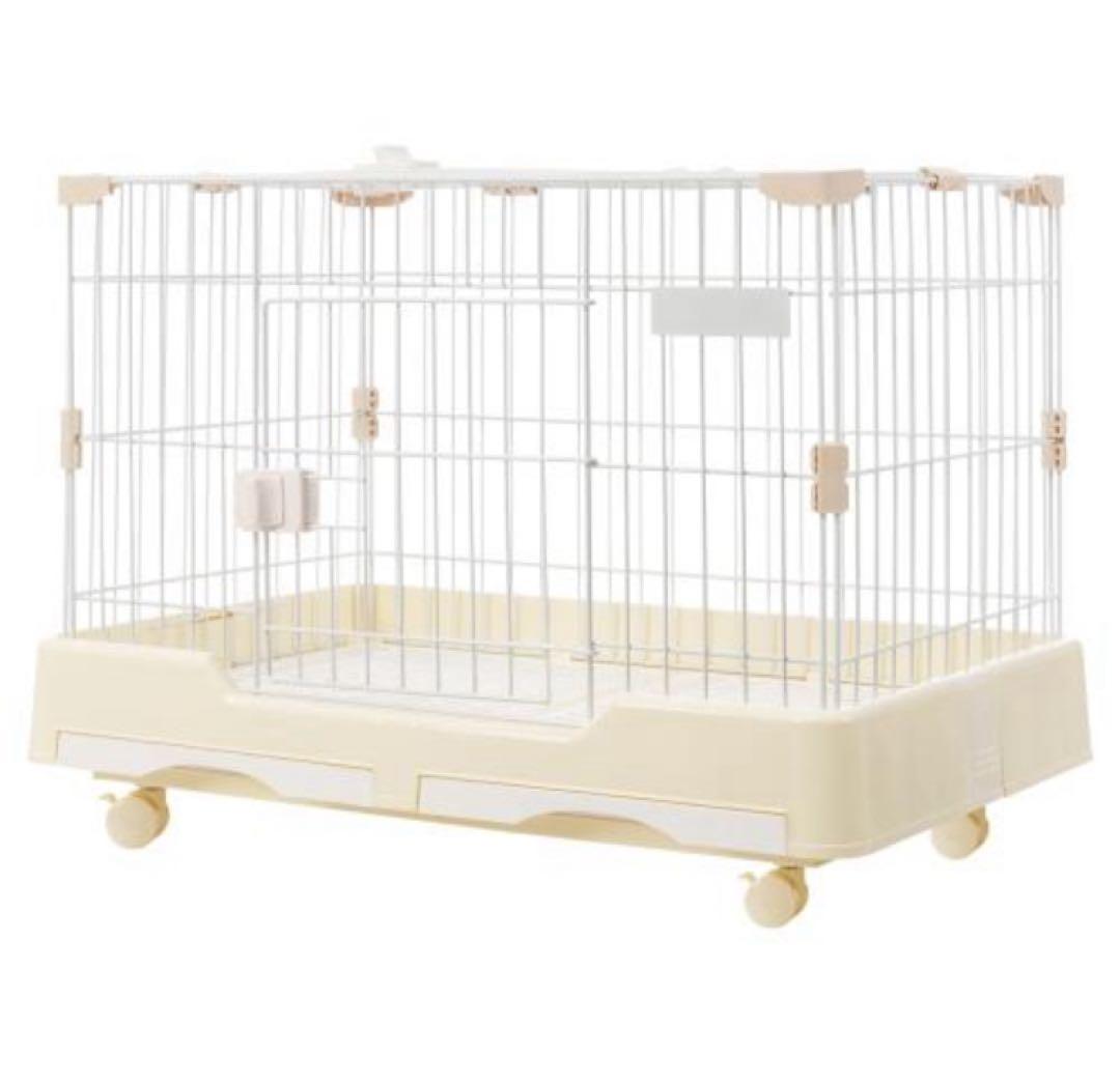 新品　うさぎケージ　ウサギケージ　小動物　ペット用品　クリームイエロー