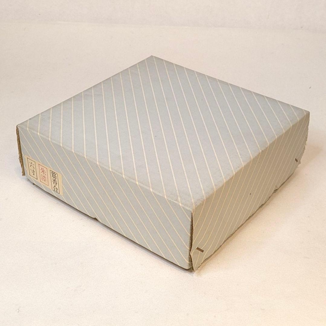 【ゲリラセール・新品】 筋香合　朱漆　6寸　朱塗り　寺院用具　香合