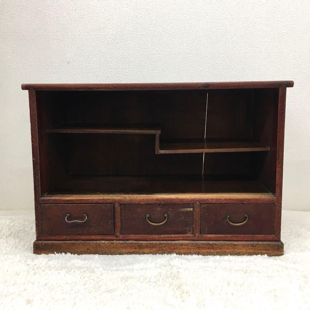 和家具 木製収納棚 アンティーク レトロ 古道具 インテリア