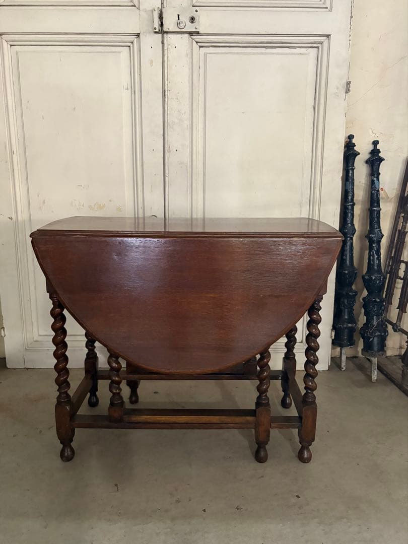 オーク　バタフライテーブル/ゲートレッグテーブル