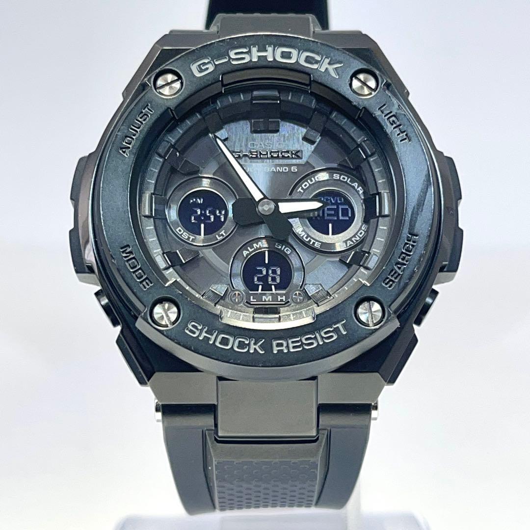 美品✨G-SHOCK GST-W300G 電波ソーラー 腕時計 ブラック