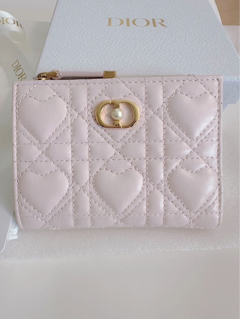 Christian Dior❤️ウォレット❤️ハート キルティング❤️折り財布