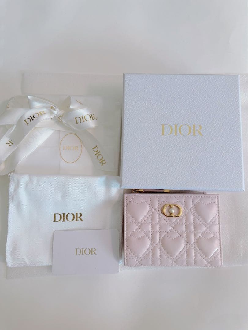 Christian Dior❤️ウォレット❤️ハート キルティング❤️折り財布