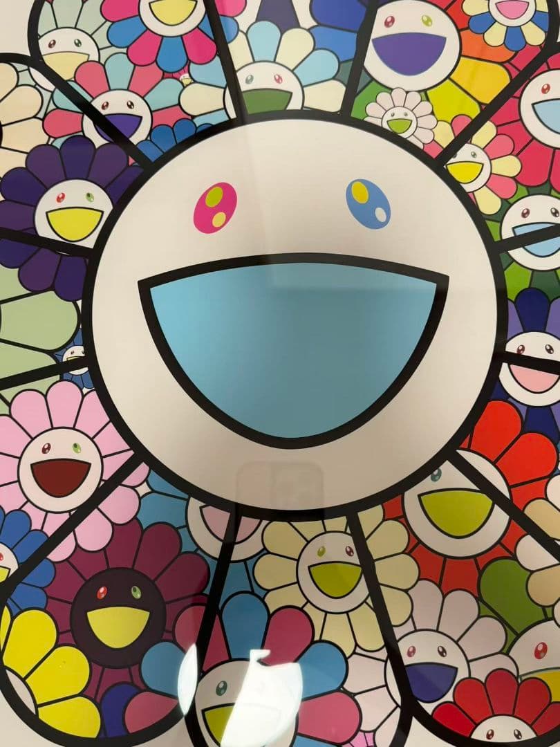 村上隆 版画 パステルカラーのお花達 ED100