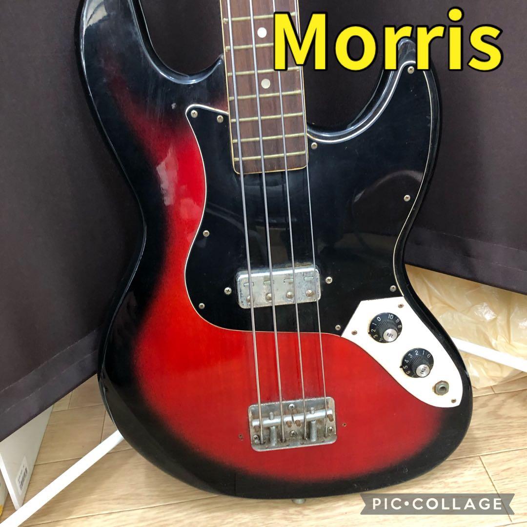 Morris 木製ベース 赤黒サンバースト 人気楽器