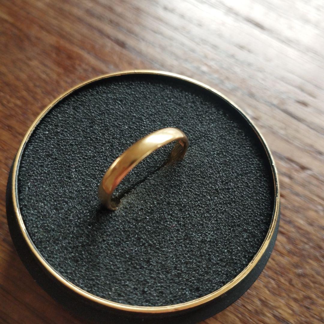 シンプルK18リング　サイズ11