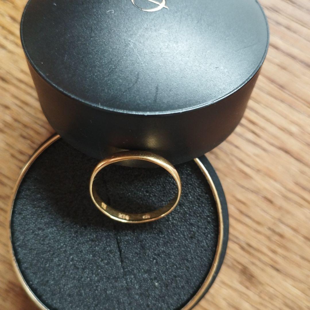 シンプルK18リング　サイズ11