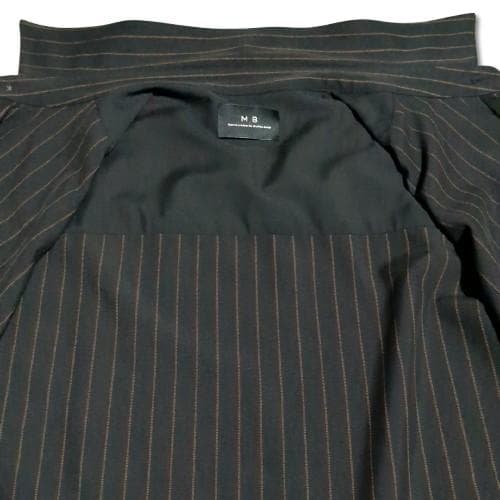 MBストライプオーバーシャツアウター Sサイズ ブラック 匿名配送