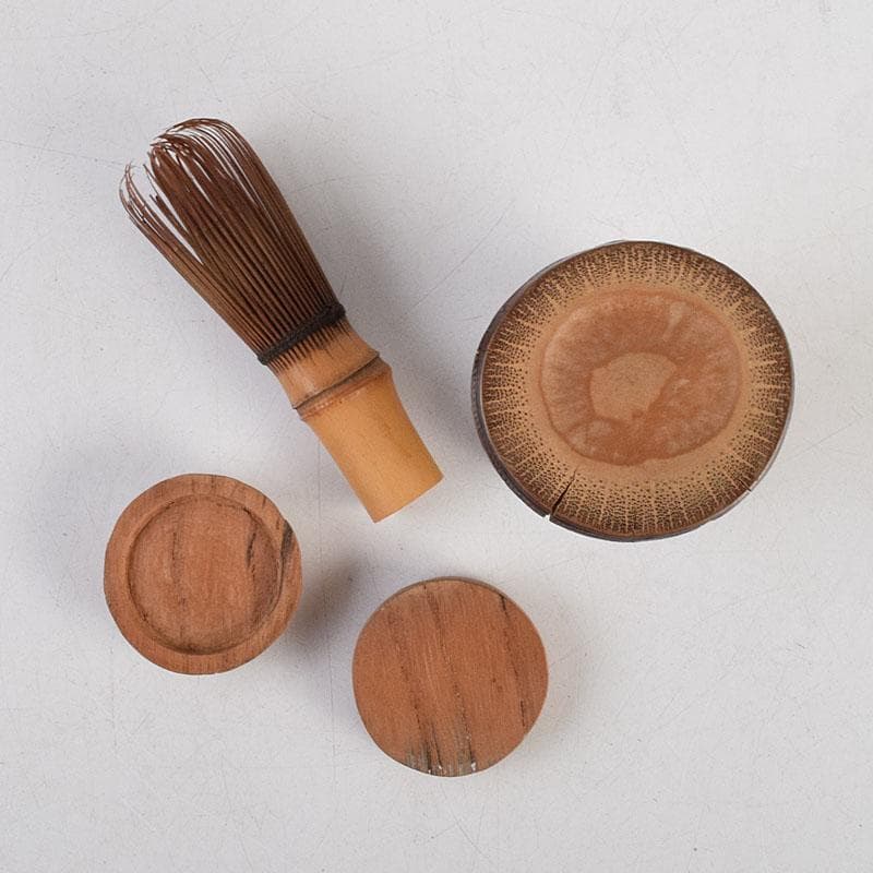 茶道具　古布　小さな茶箱　茶碗　香合など　八点　一式　仕覆付　C　R9394