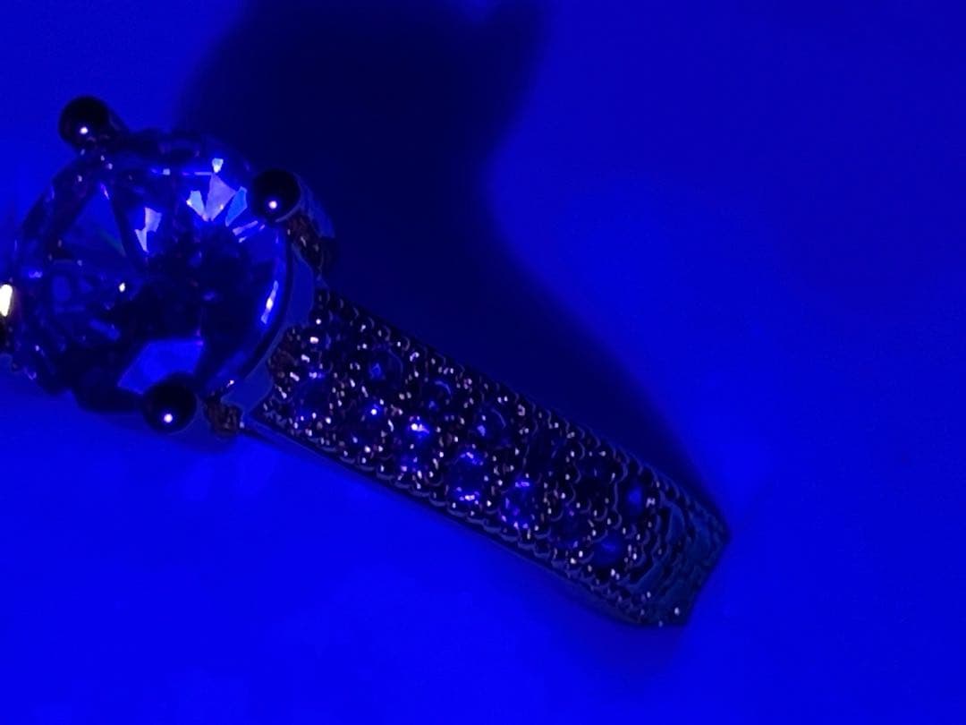 K18 刻印 ダイヤモンドリング 1粒ダイヤ パヴェ 10号 形見分け品