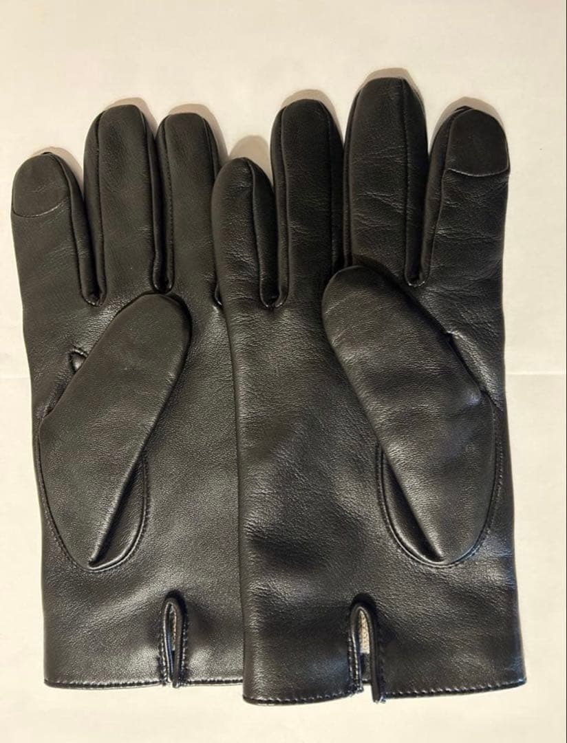 【COACH】 黒 レザー手袋　スマホ対応