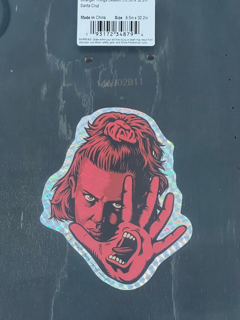 SANTA CRUZ x Stranger Things スケートボードデッキ