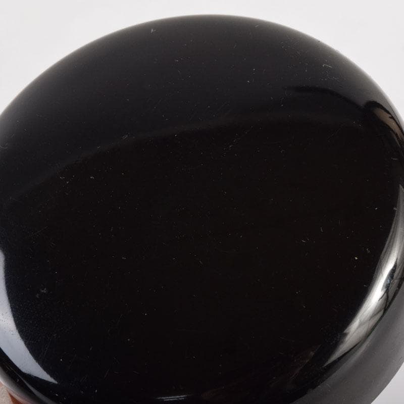 茶道具　黒漆　棗　仕覆付　時代箱　V　8357