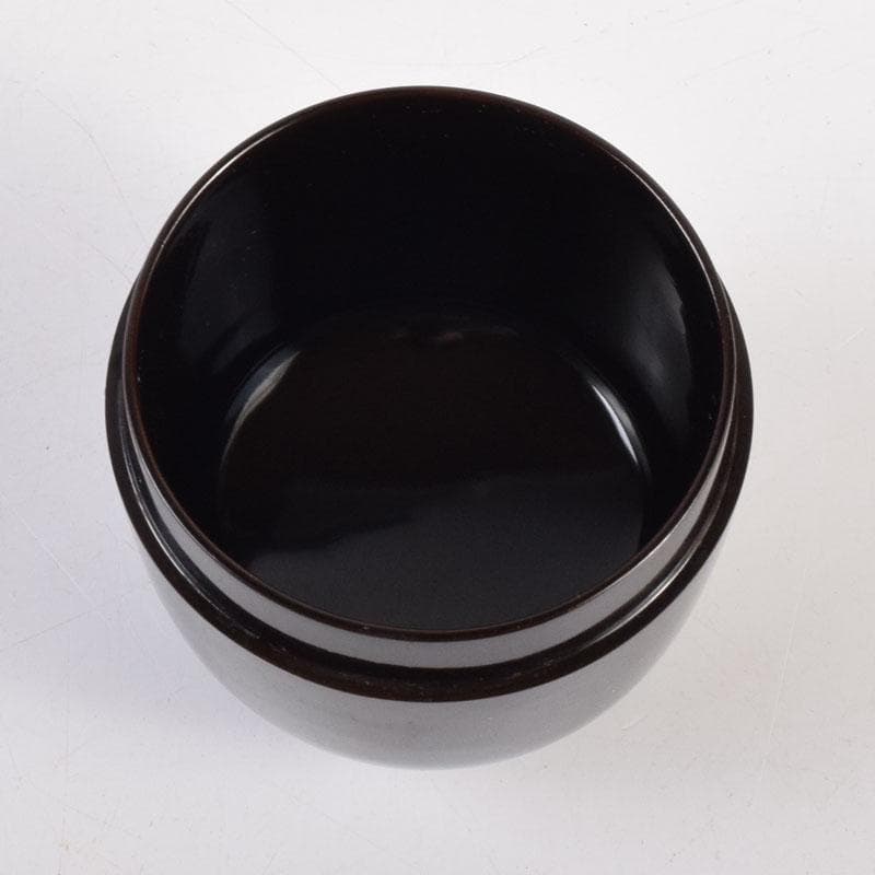 茶道具　黒漆　棗　仕覆付　時代箱　V　8357