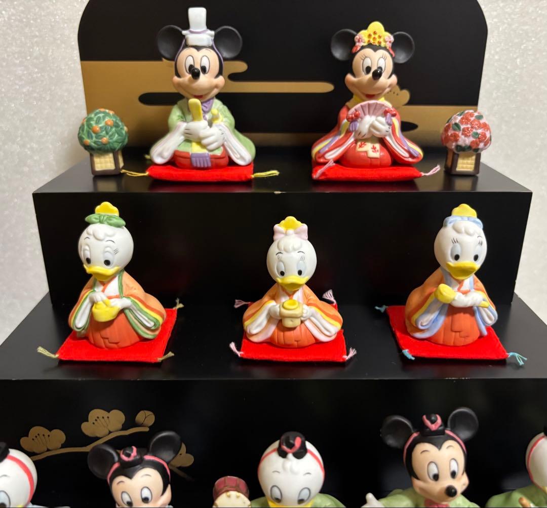 ディズニー　雛人形　五段飾り　陶器製