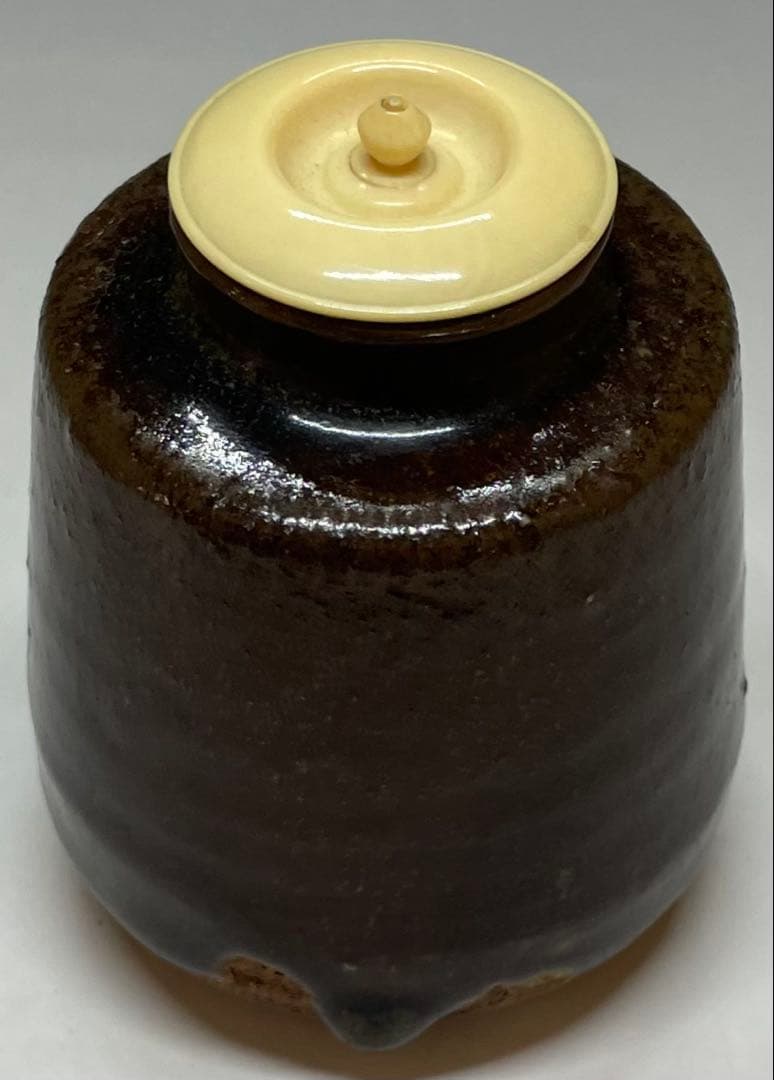 古瀬戸　茶入　仕覆　箱付　P021