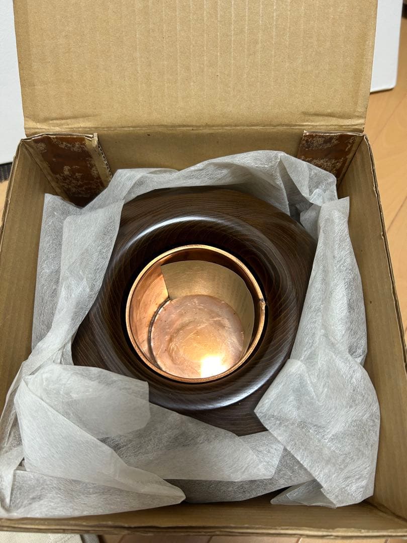 木製壺　木製花器　工芸品　花瓶　槐　エンジュ　円館工芸舎　木製置物